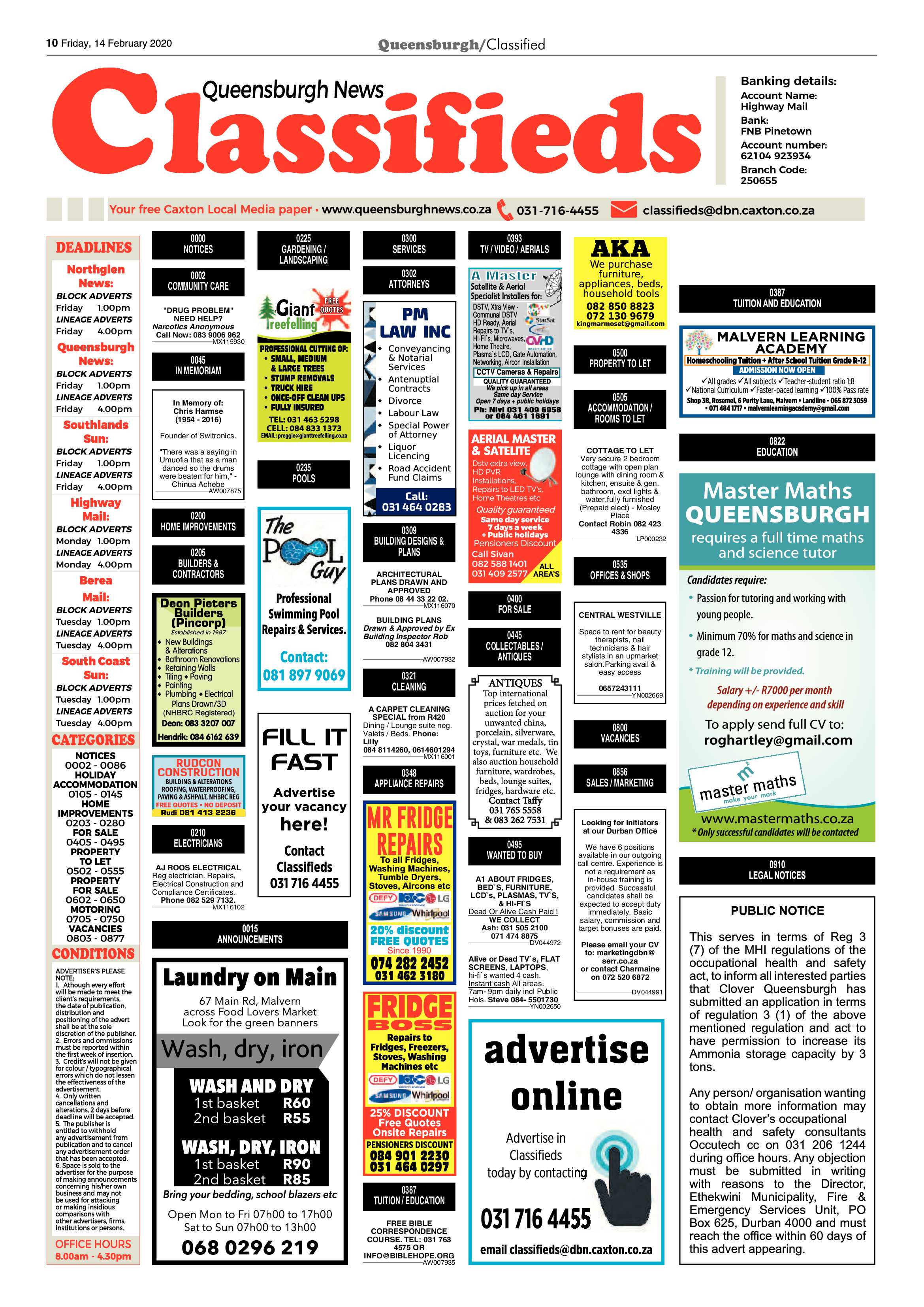 Queensburgh News 14 February 2020 page 10