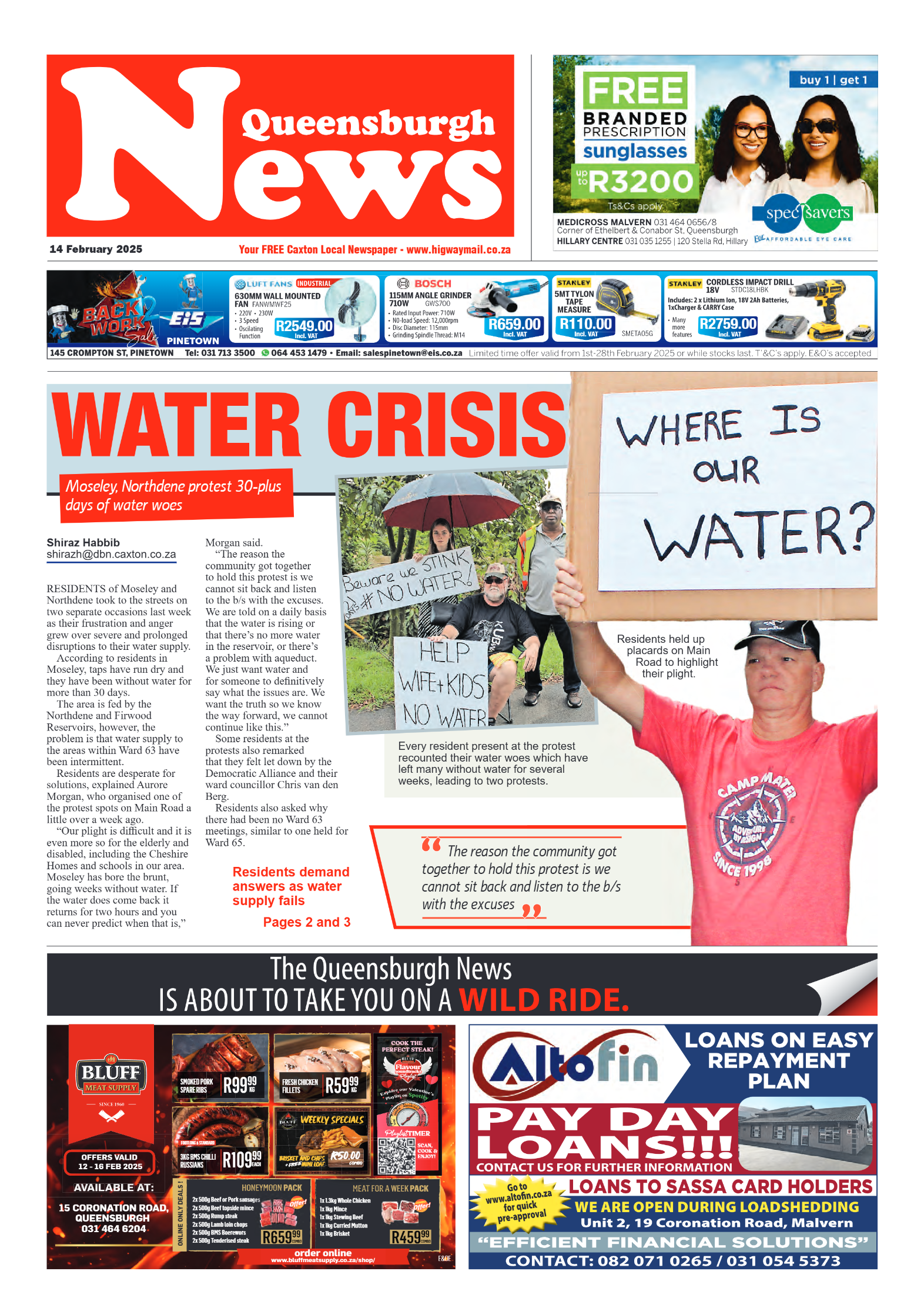 Queensburgh News 14 February 2025 page 1