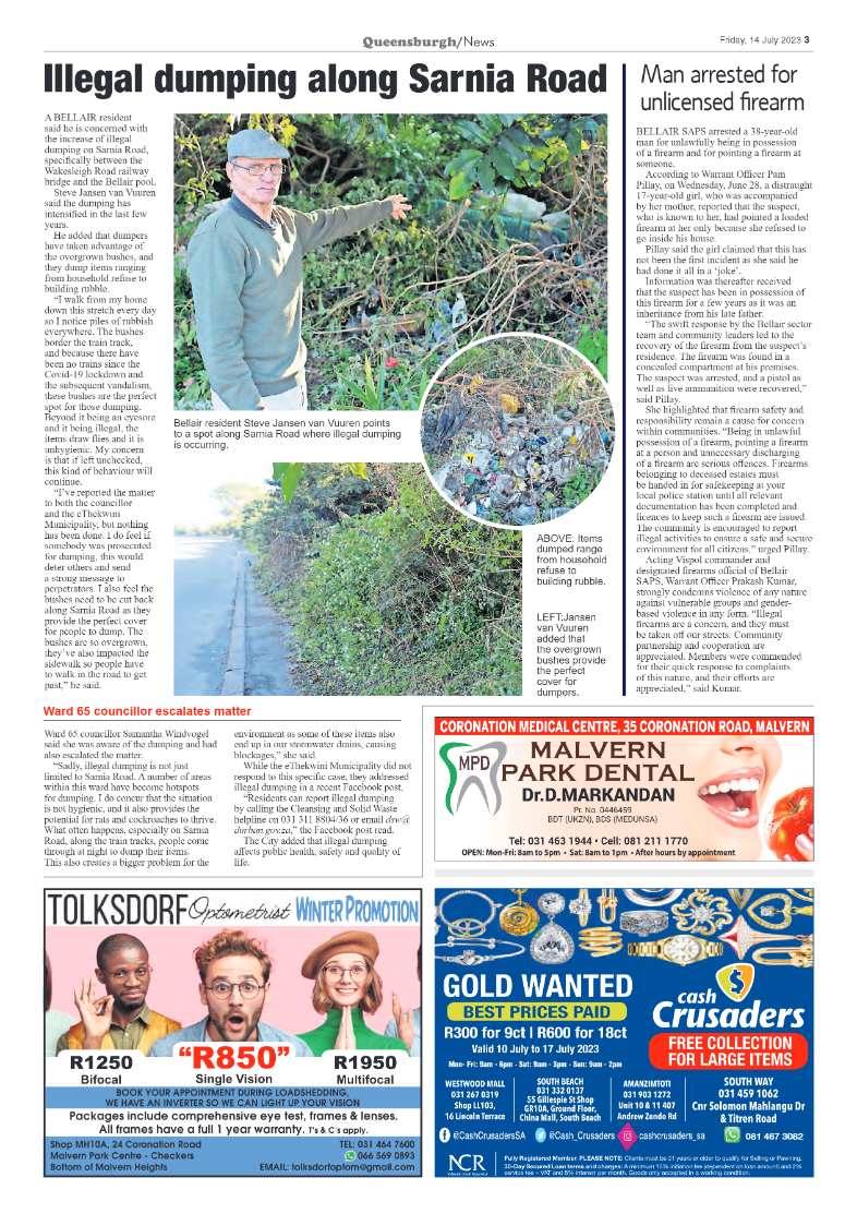 Queensburgh News 14 July 2023 page 3