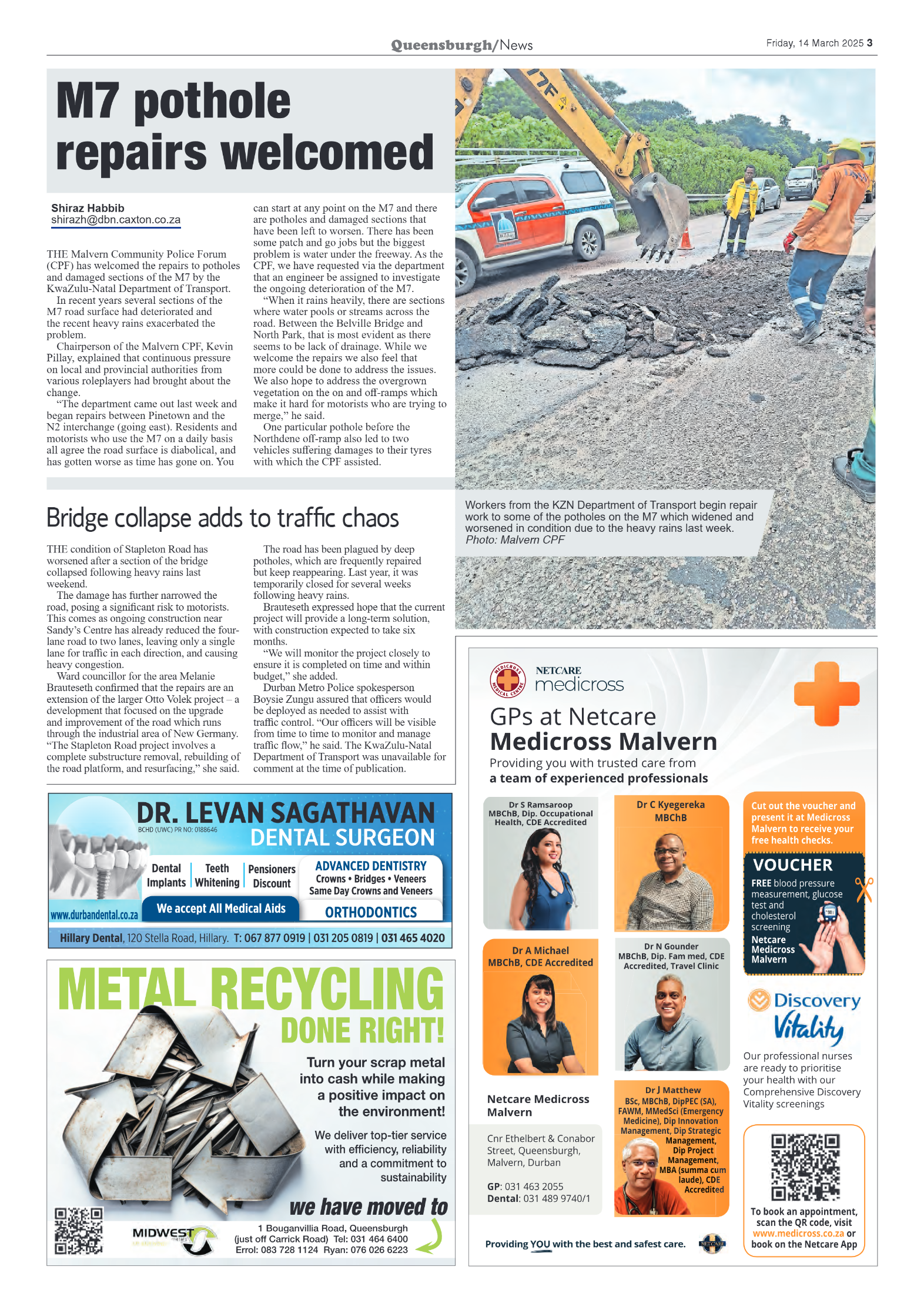 Queensburgh News 14 March 2025 page 3