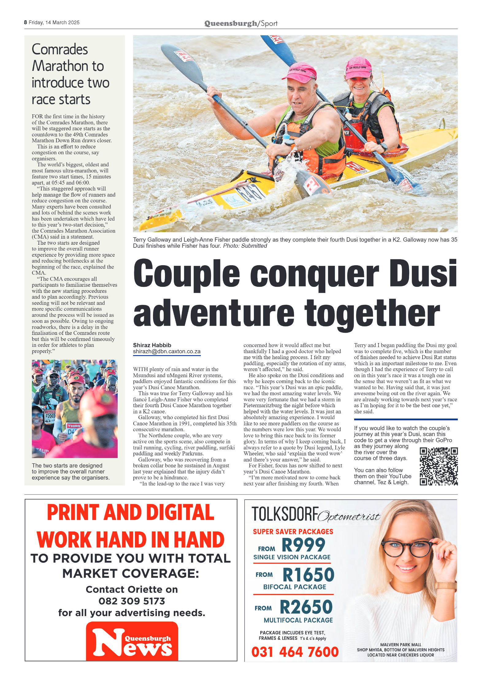 Queensburgh News 14 March 2025 page 8