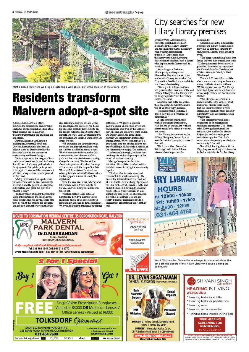 Queensburgh News 14 May 2021 page 2