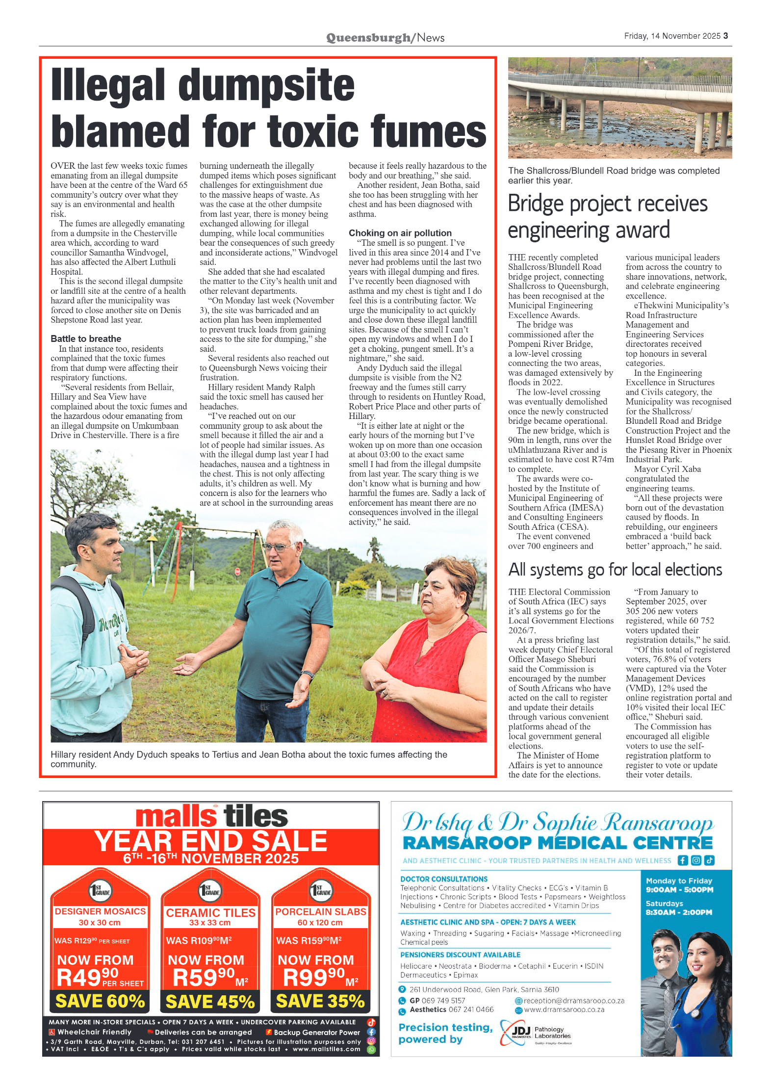 Queensburgh News 14 November 2025 page 3