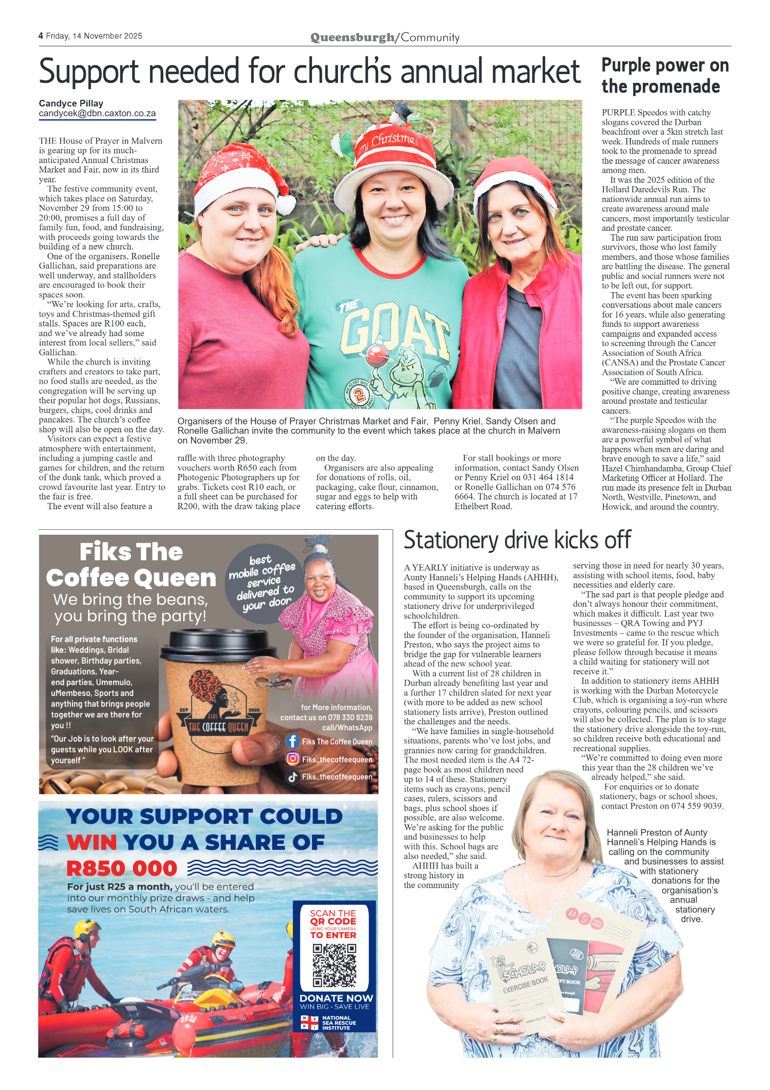 Queensburgh News 14 November 2025 page 4