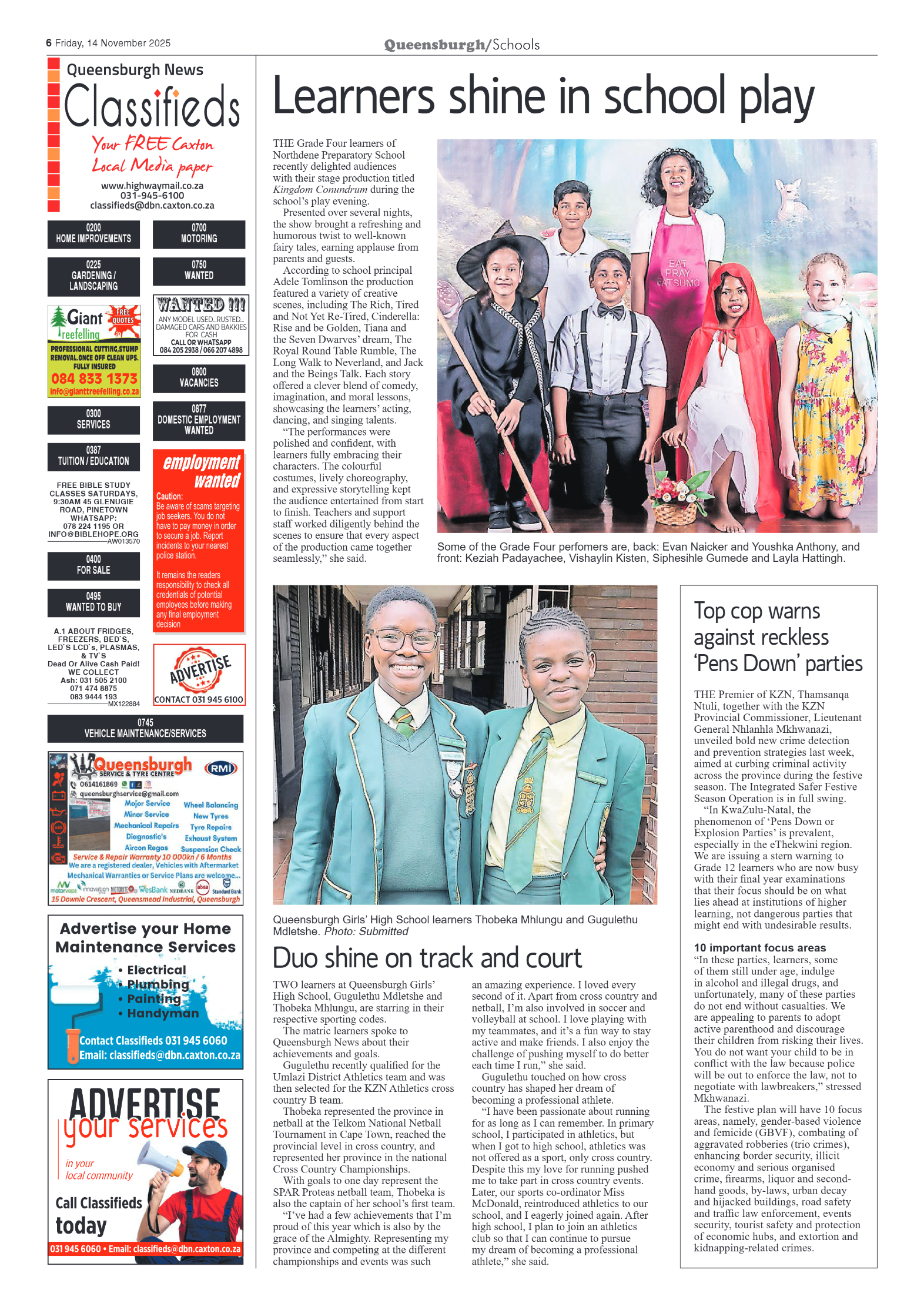 Queensburgh News 14 November 2025 page 6