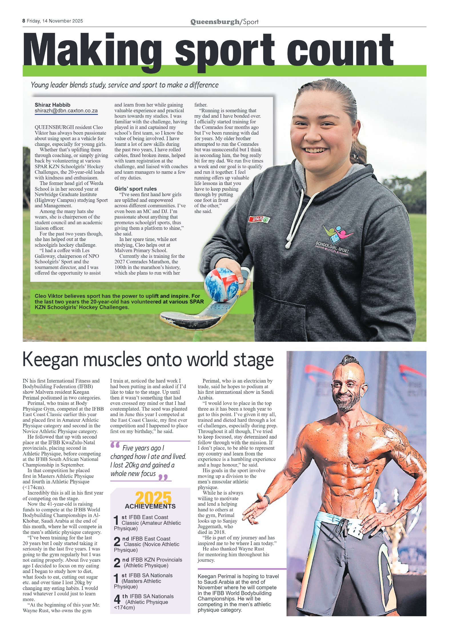 Queensburgh News 14 November 2025 page 8