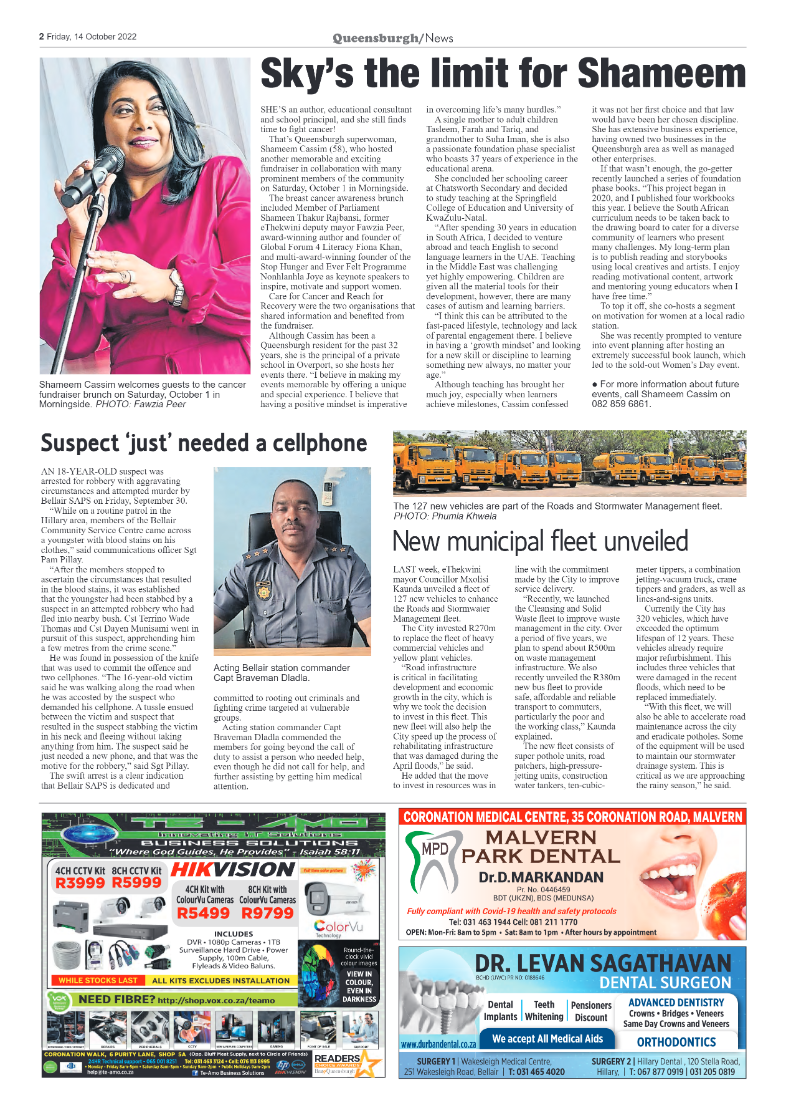 Queensburgh News 14 October 2022 page 2