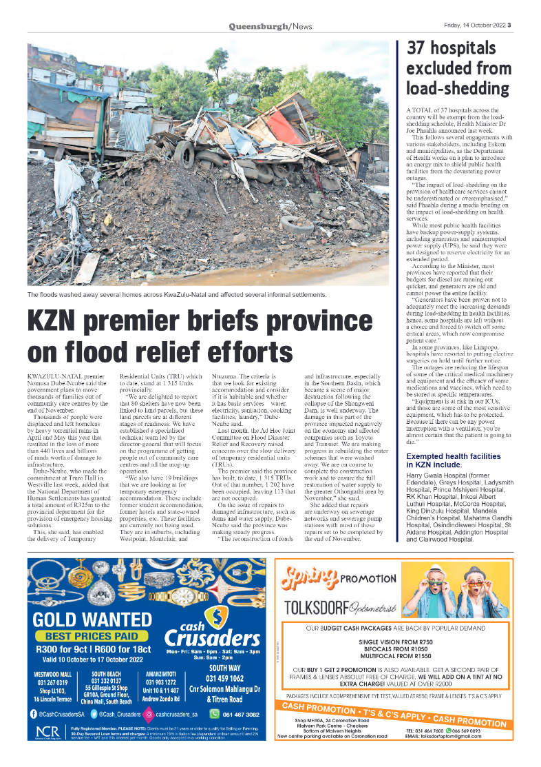 Queensburgh News 14 October 2022 page 3