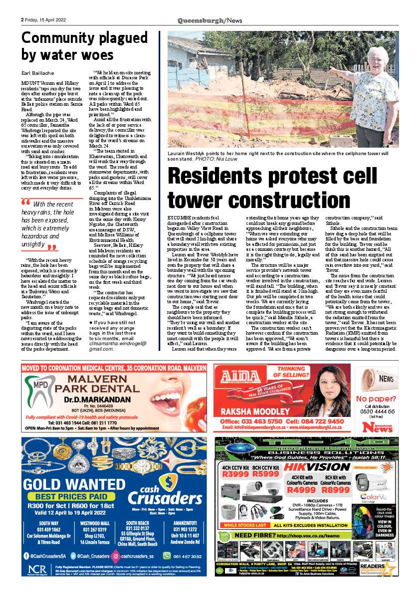 Queensburgh News 15 April 2022 page 2