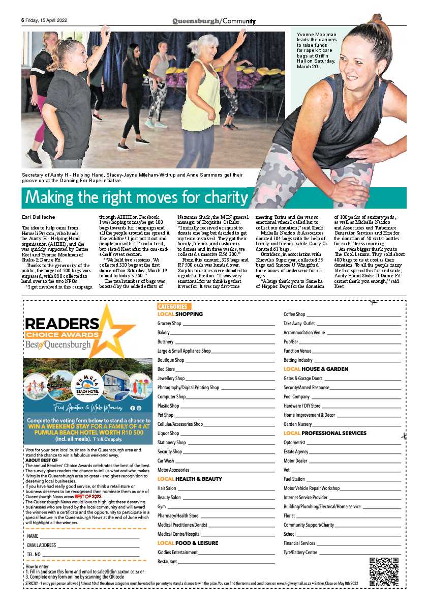 Queensburgh News 15 April 2022 page 6