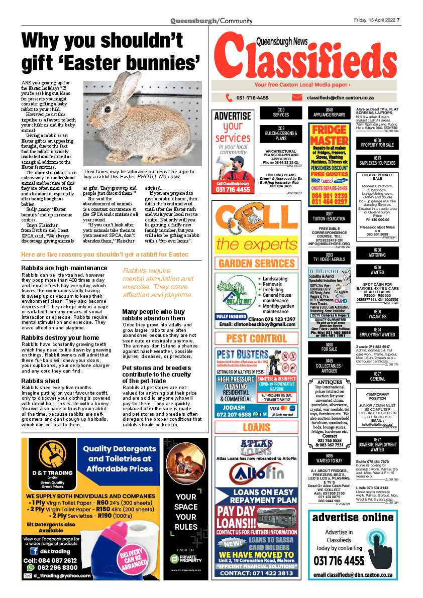 Queensburgh News 15 April 2022 page 7