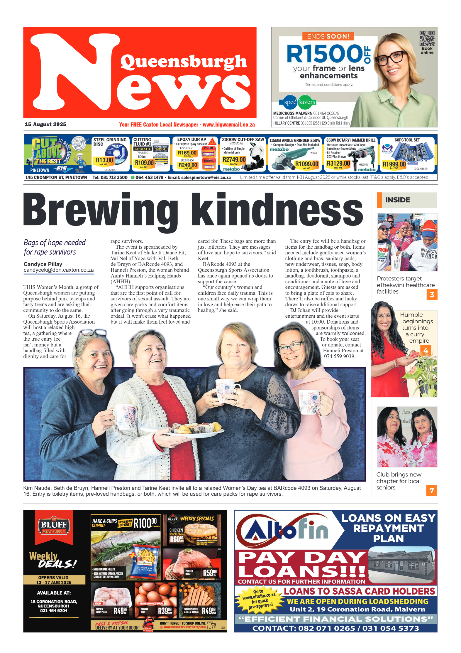 Queensburgh News 15 August 2025 page 1