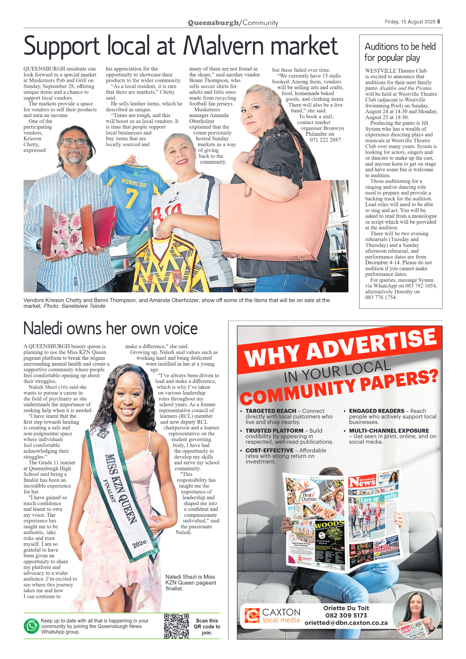 Queensburgh News 15 August 2025 page 5