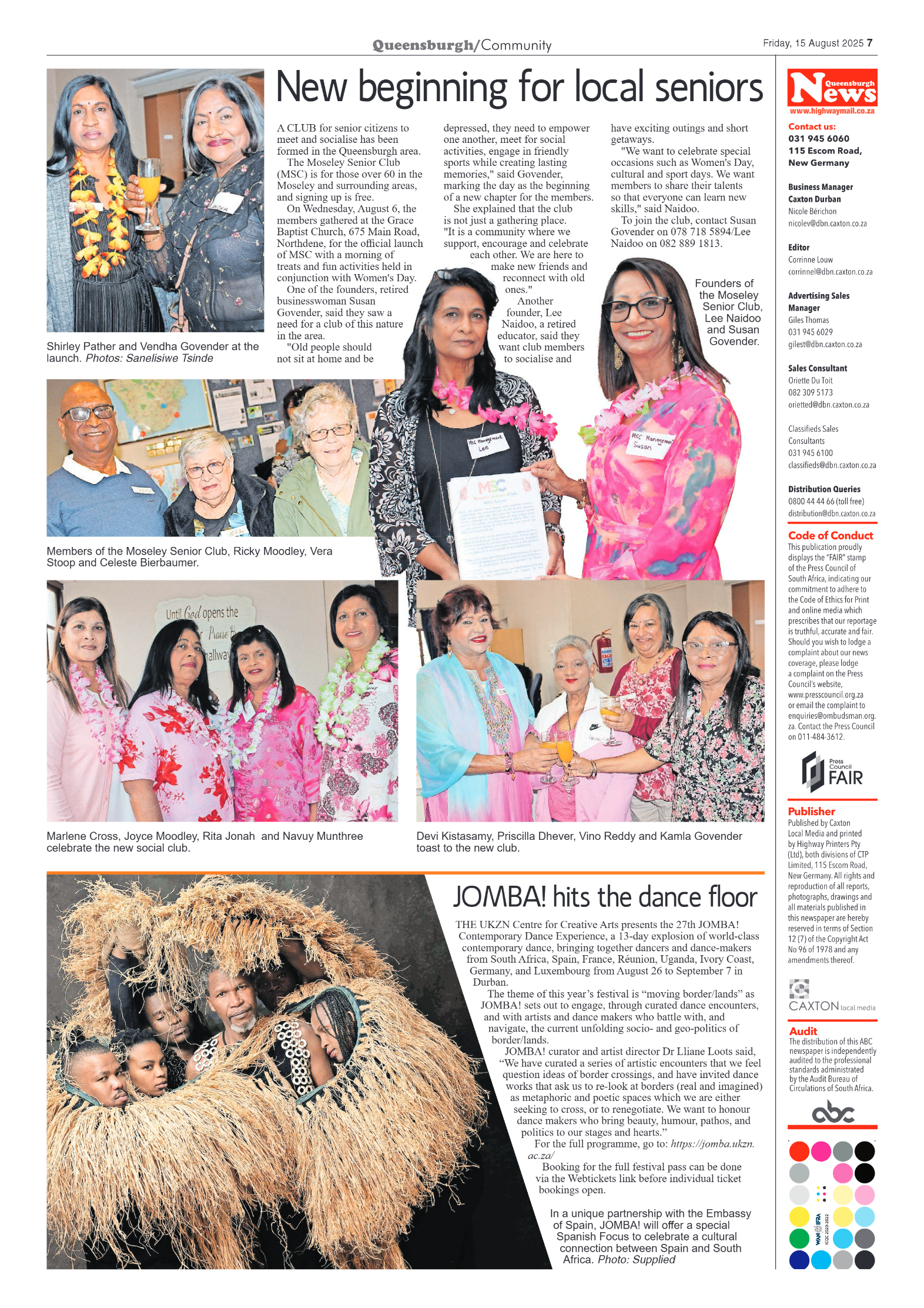 Queensburgh News 15 August 2025 page 7