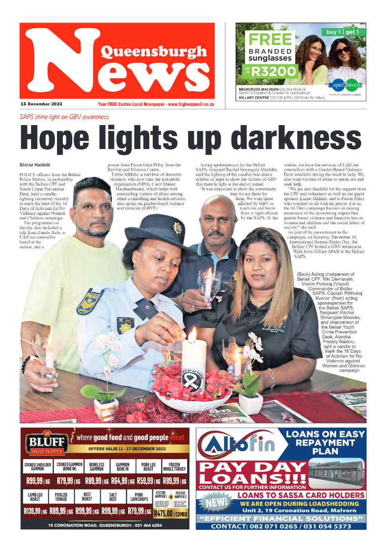 Queensburgh News 15 December 2023 page 1