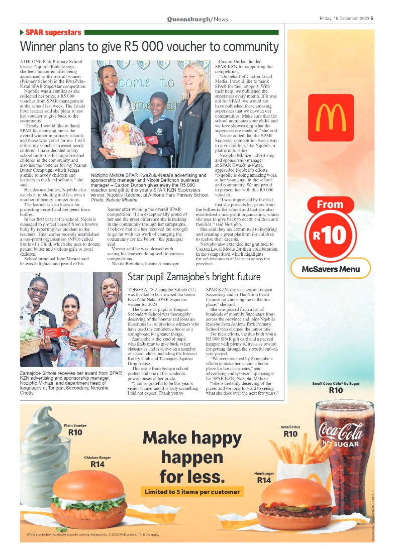 Queensburgh News 15 December 2023 page 5