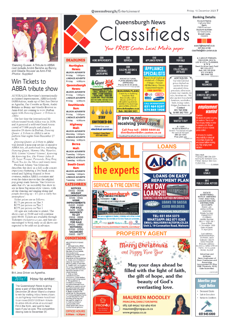 Queensburgh News 15 December 2023 page 7