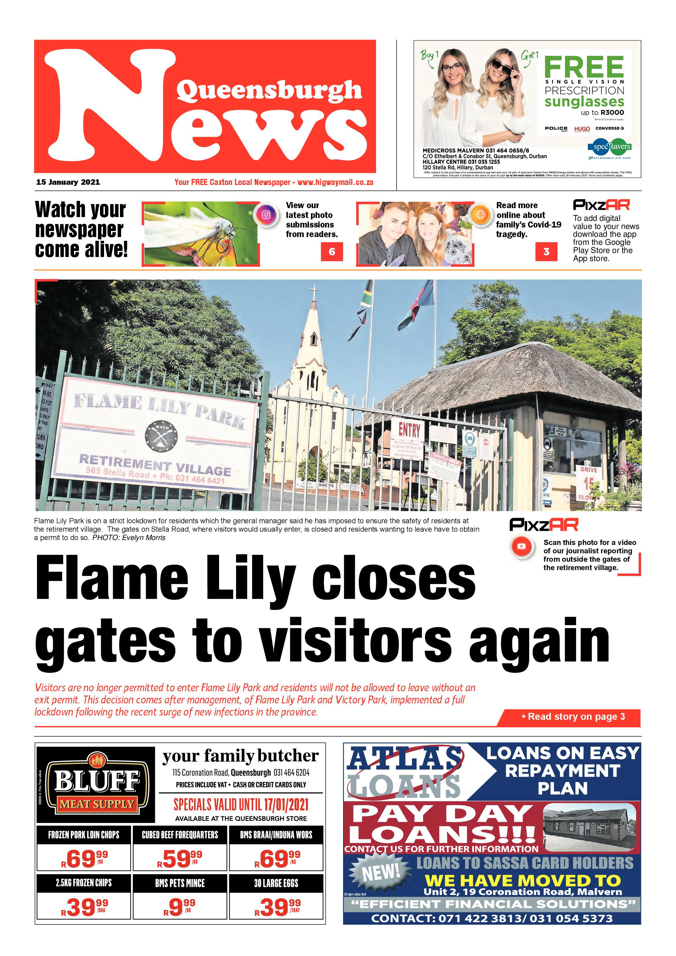 Queensburgh News 15 January 2021 page 1