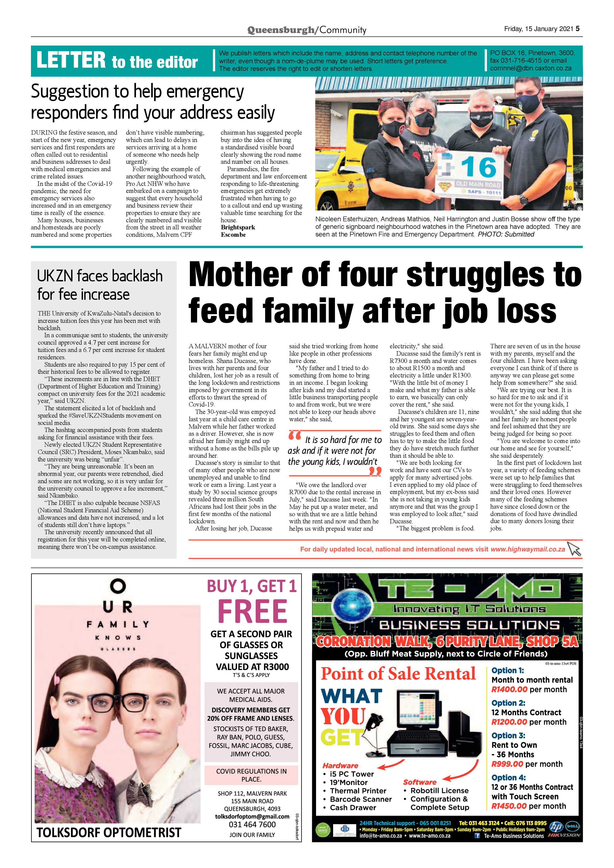 Queensburgh News 15 January 2021 page 5