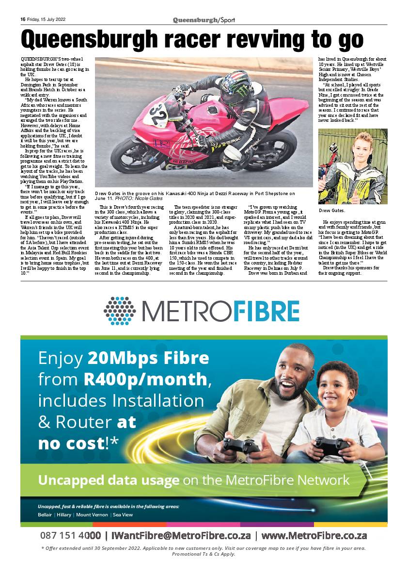 Queensburgh News 15 July 2022 page 16