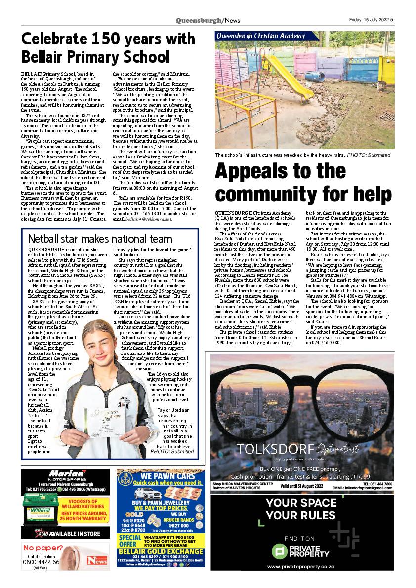 Queensburgh News 15 July 2022 page 5