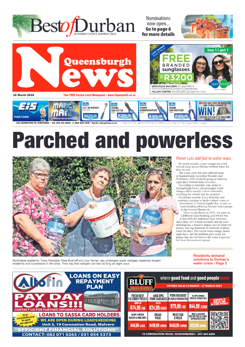 Queensburgh News 15 March 2024 page 1