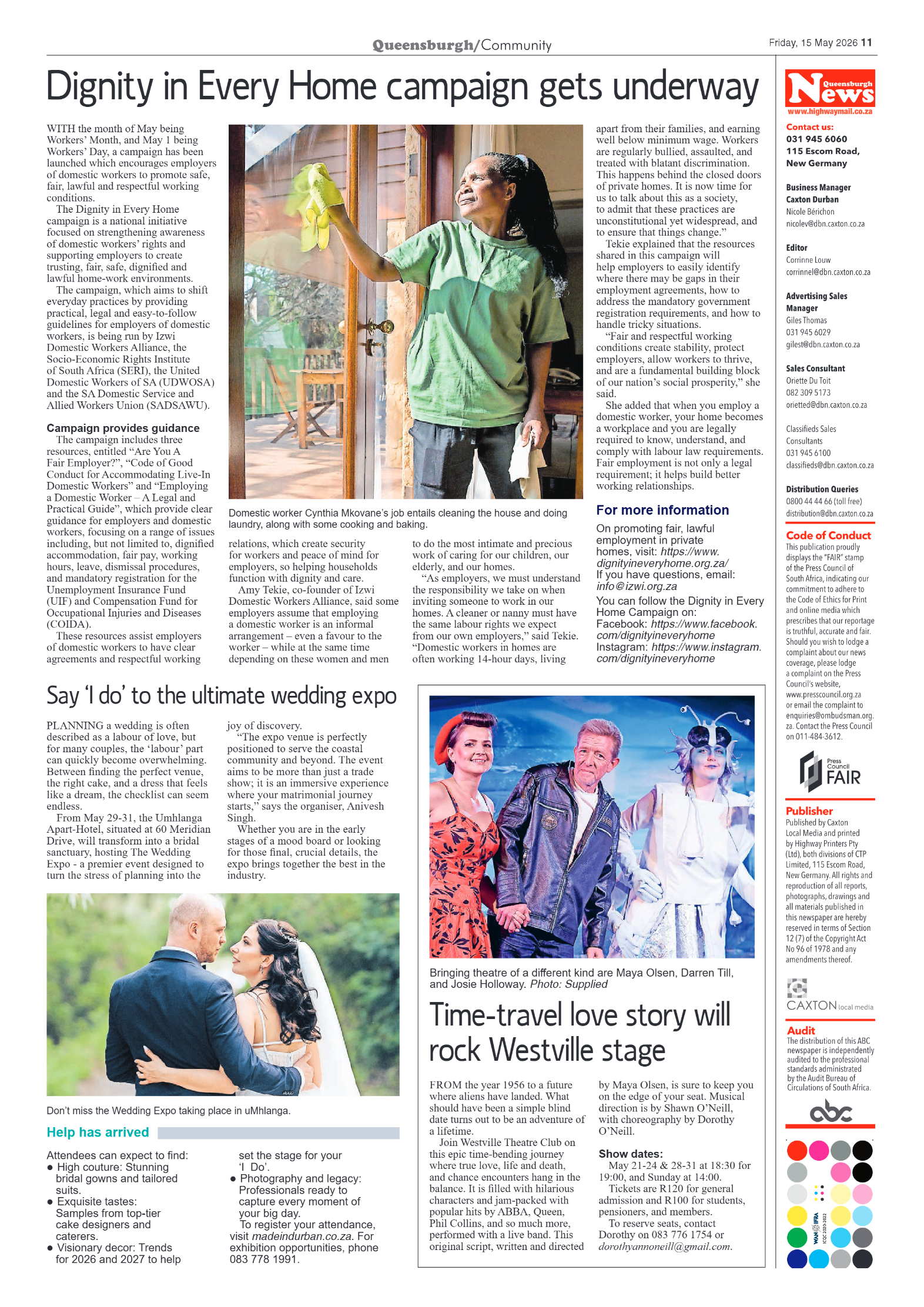 Queensburgh News 15 May 2026 page 11