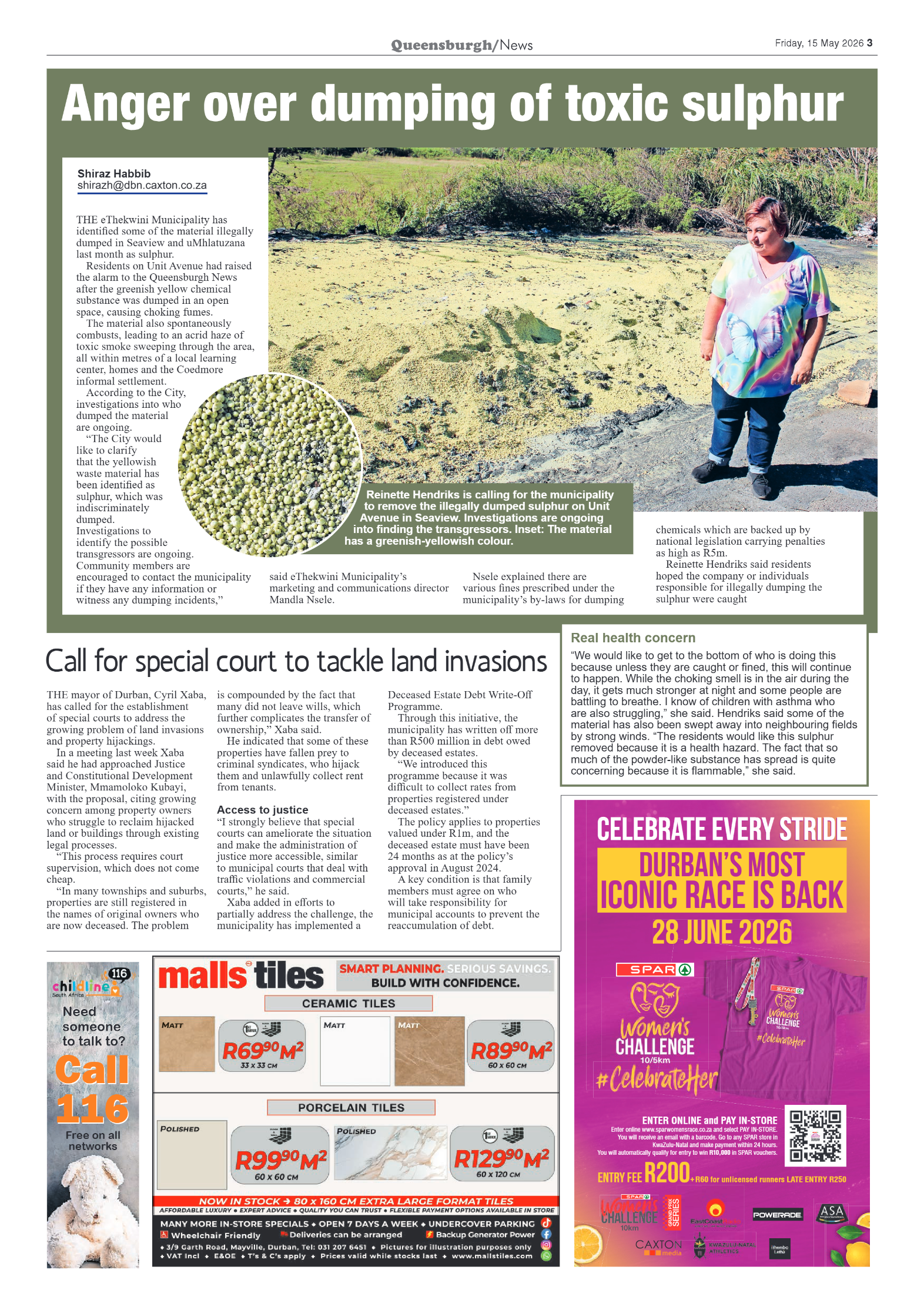 Queensburgh News 15 May 2026 page 3