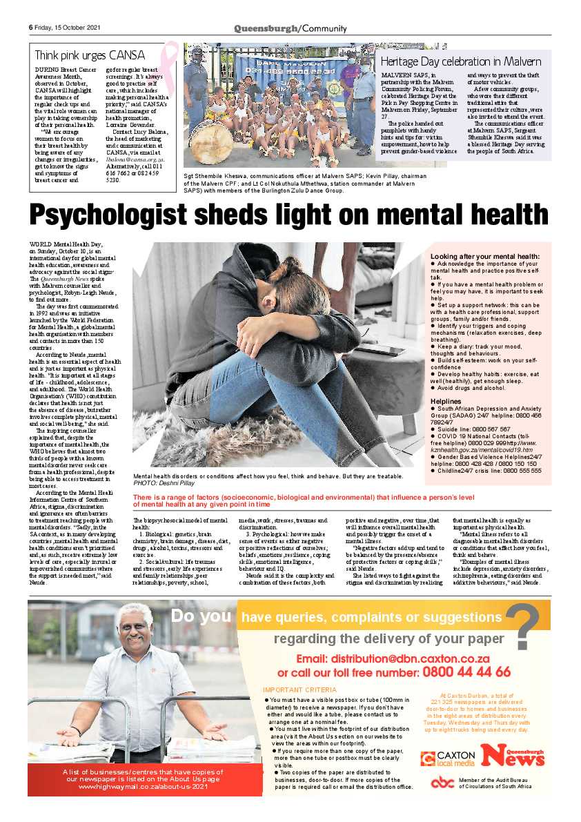 Queensburgh News 15 October 2021 page 6