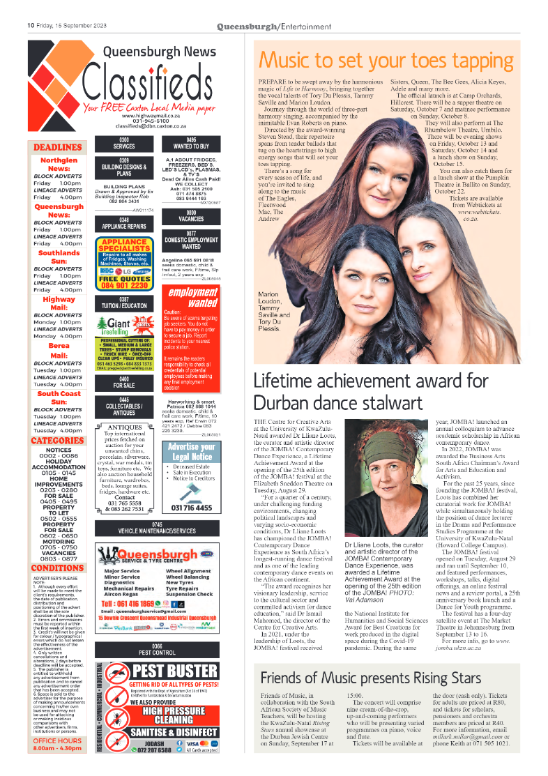 Queensburgh News 15 September 2023 page 10