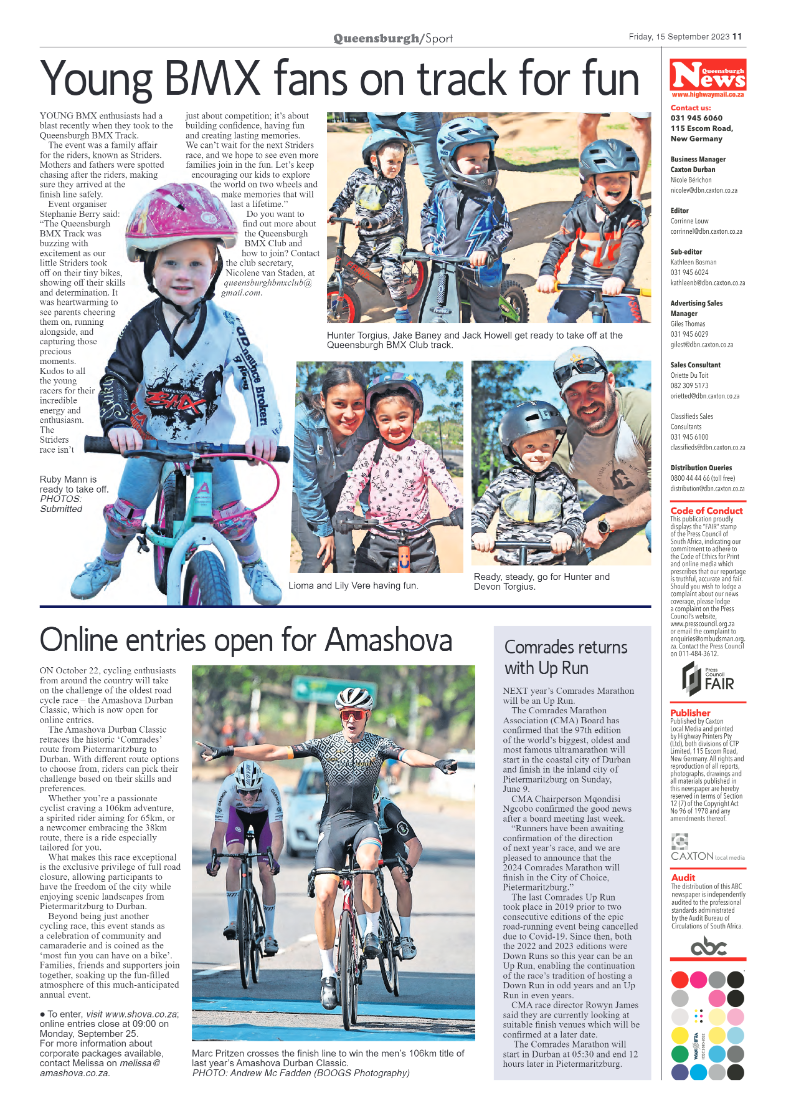 Queensburgh News 15 September 2023 page 11