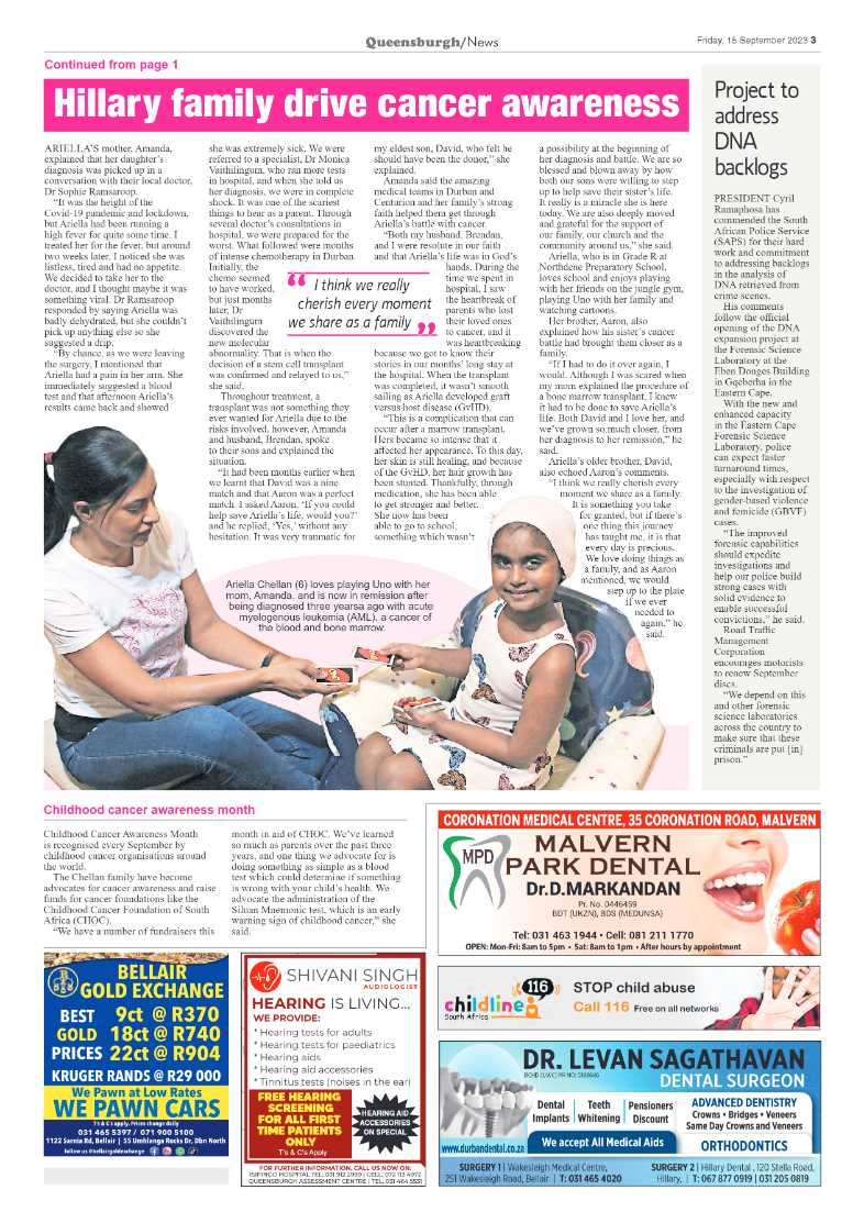 Queensburgh News 15 September 2023 page 3