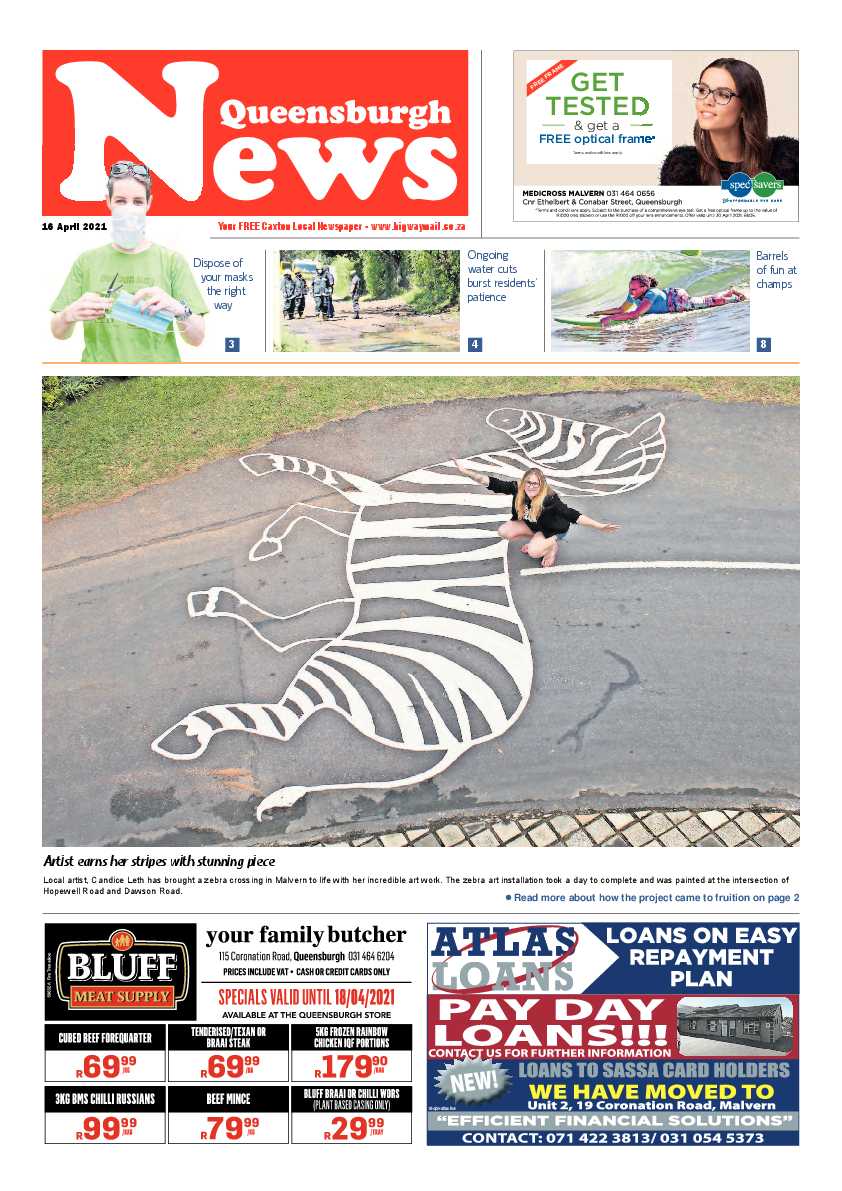 Queensburgh News 16 April 2021 page 1