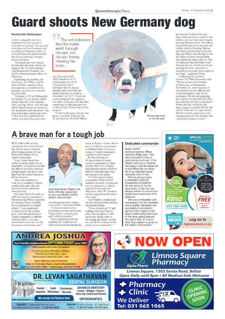 Queensburgh News 16 December 2022 page 3