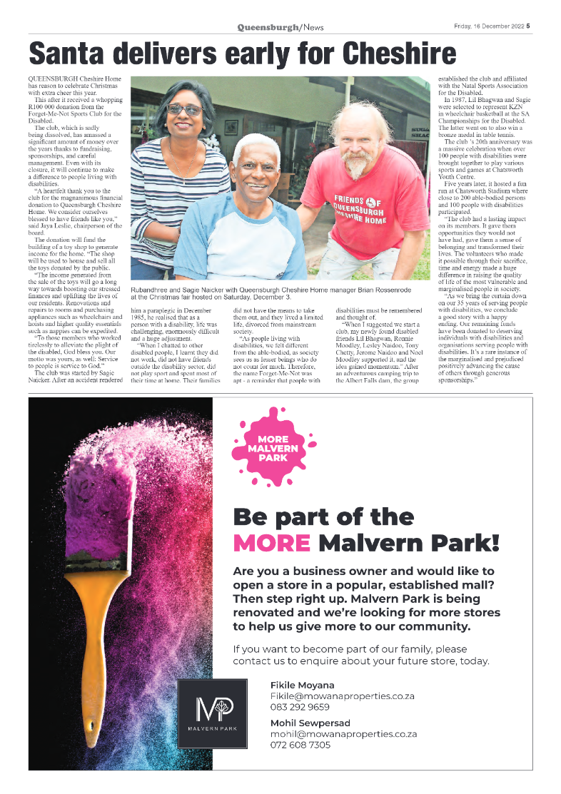 Queensburgh News 16 December 2022 page 5