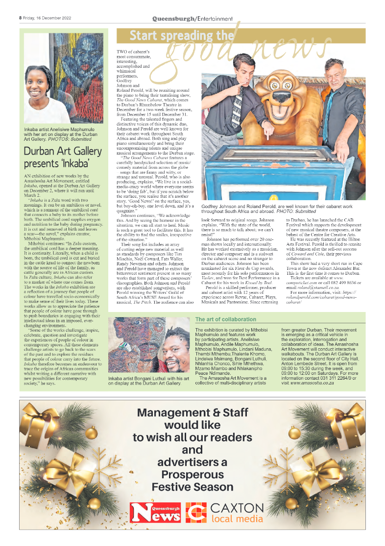 Queensburgh News 16 December 2022 page 8