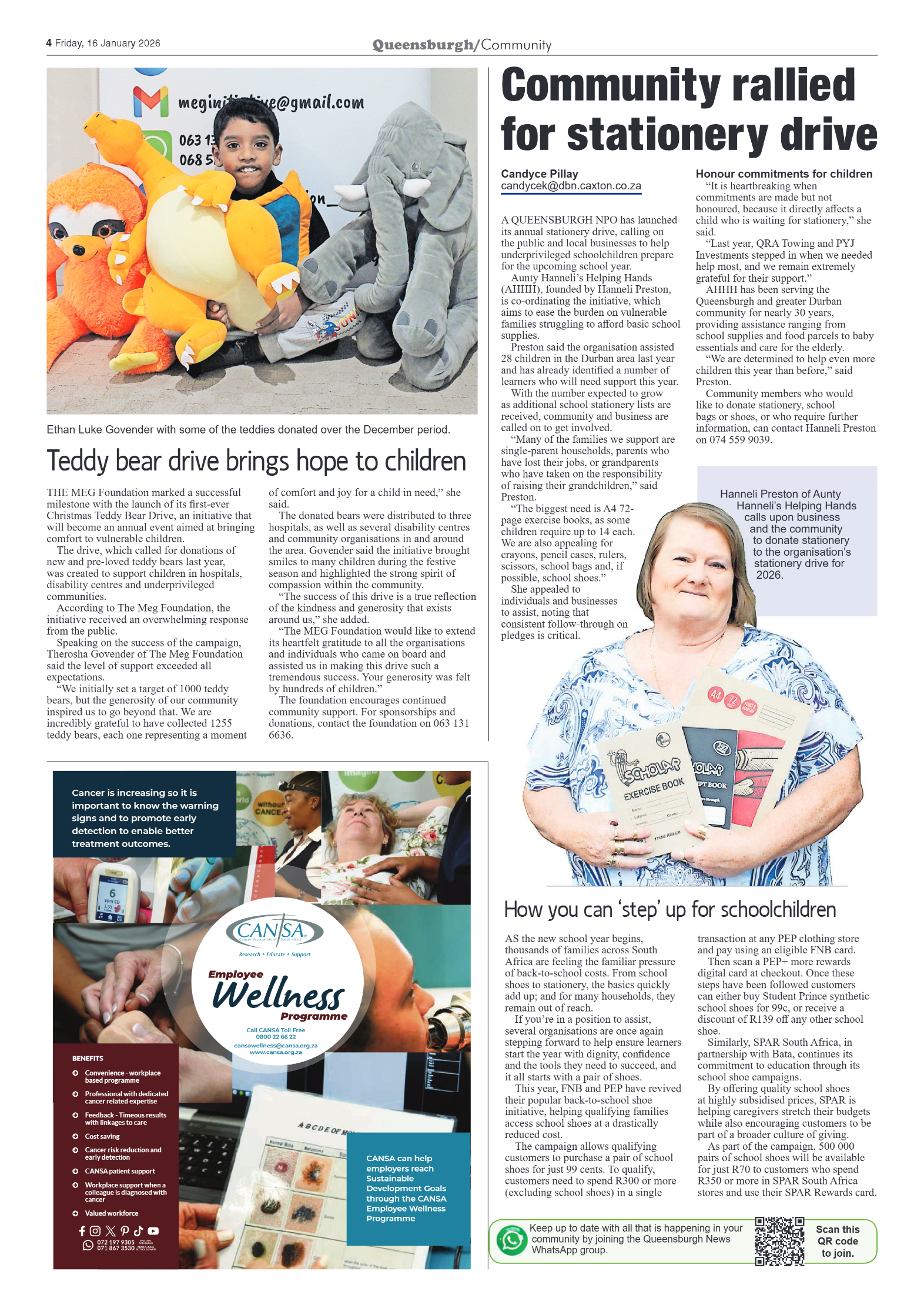 Queensburgh News 16 January 2026 page 4