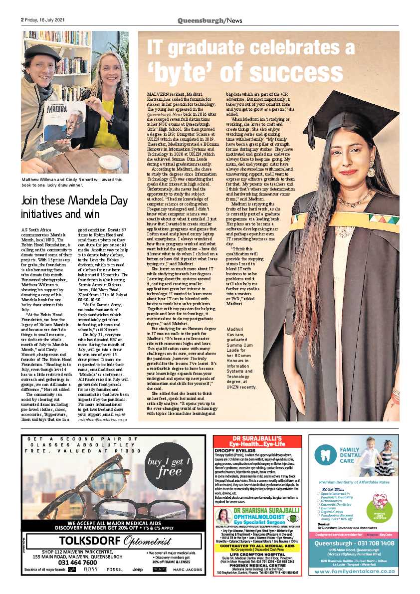 Queensburgh News 16 July 2021 page 2