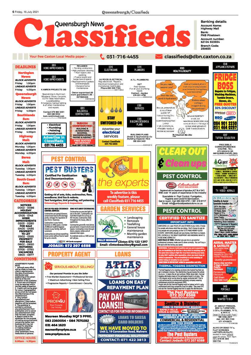 Queensburgh News 16 July 2021 page 6