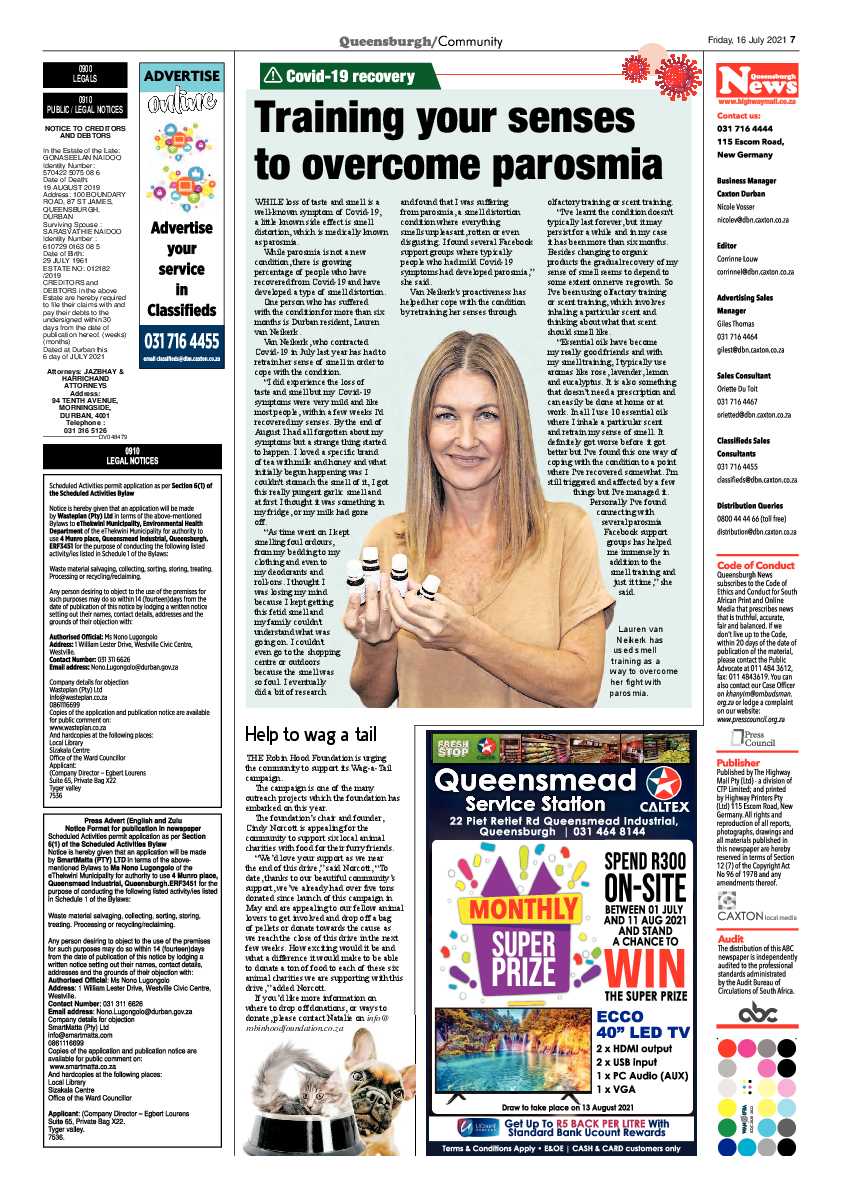 Queensburgh News 16 July 2021 page 7