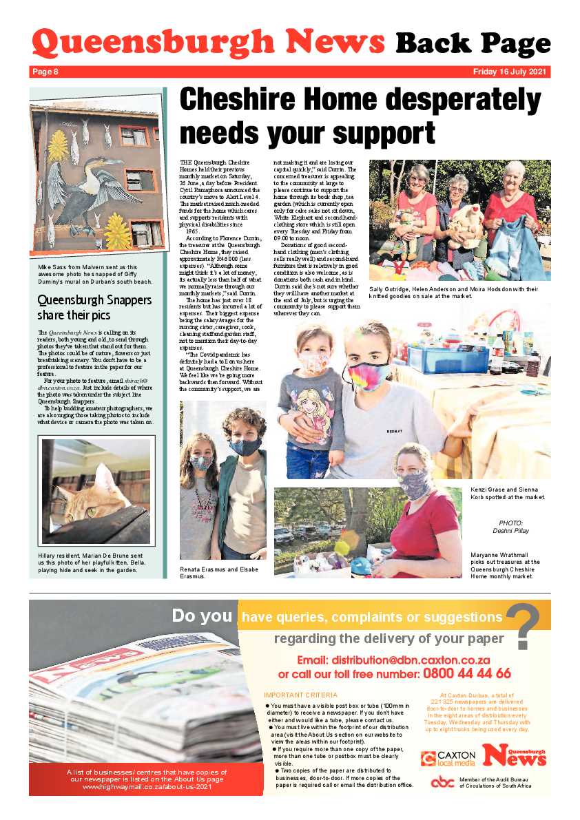 Queensburgh News 16 July 2021 page 8