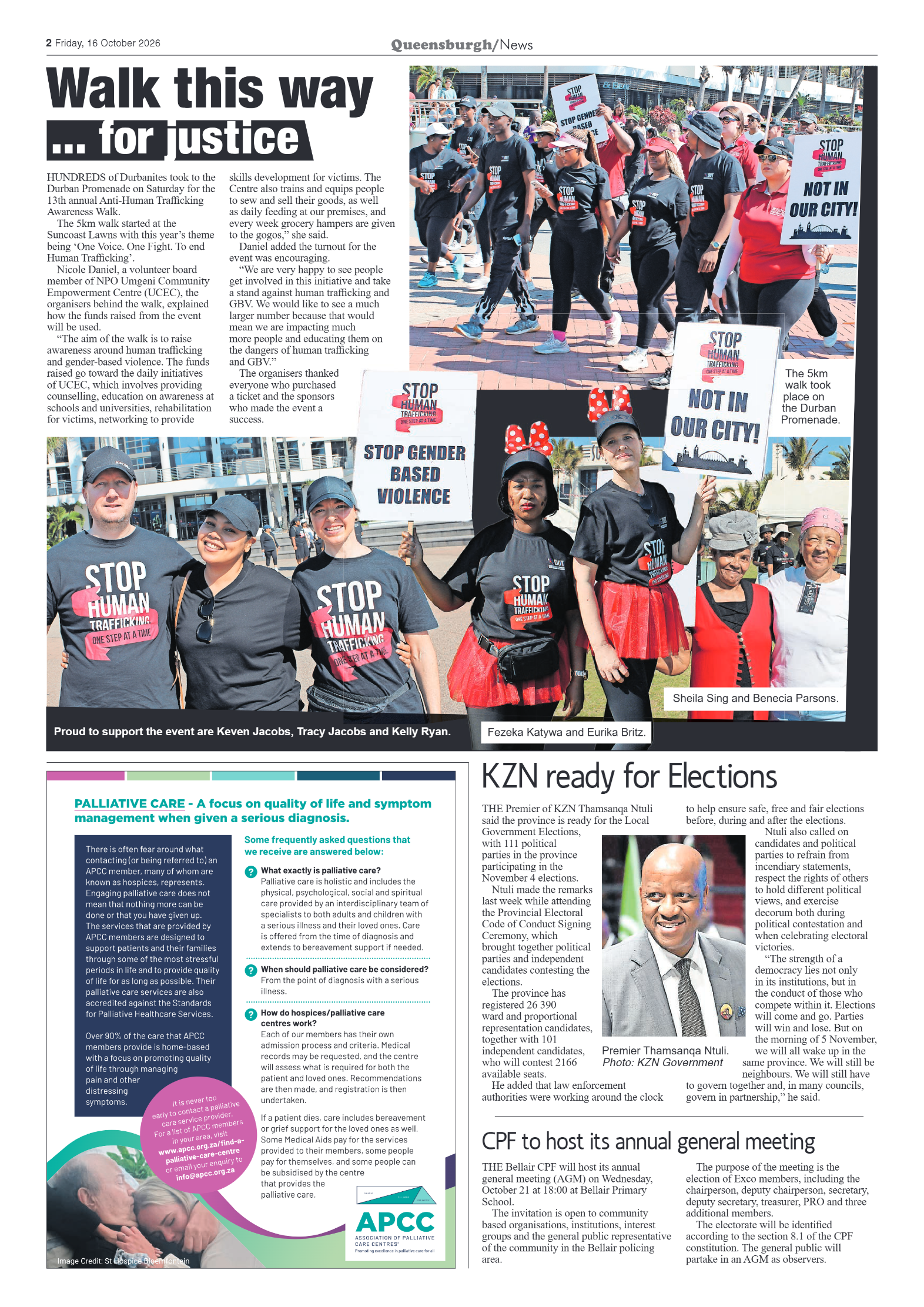 Queensburgh News 16 October 2026 page 2