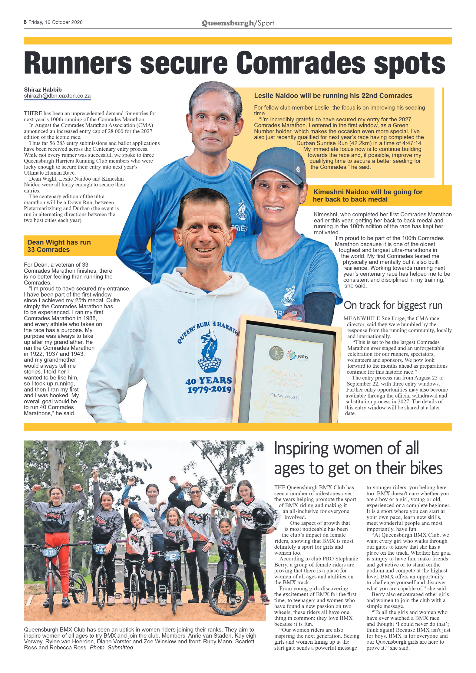 Queensburgh News 16 October 2026 page 8