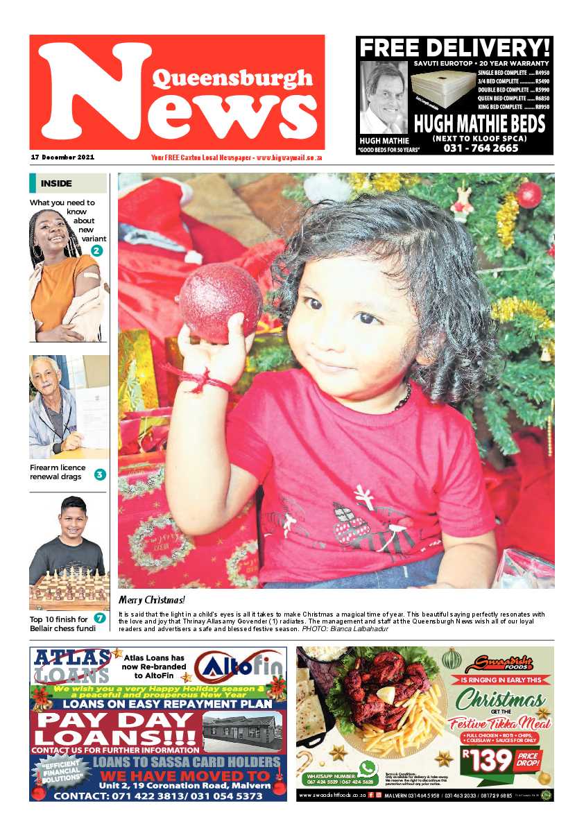 Queensburgh News 17 December 2021 page 1