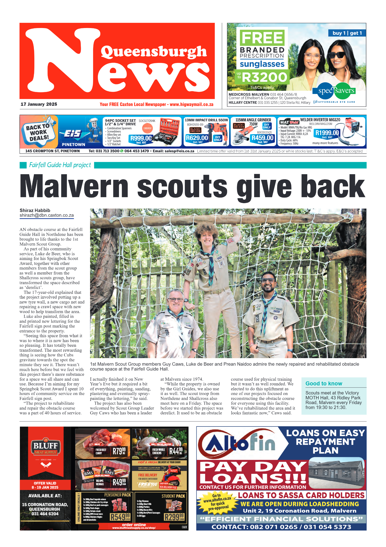 Queensburgh News 17 January 2025 page 1