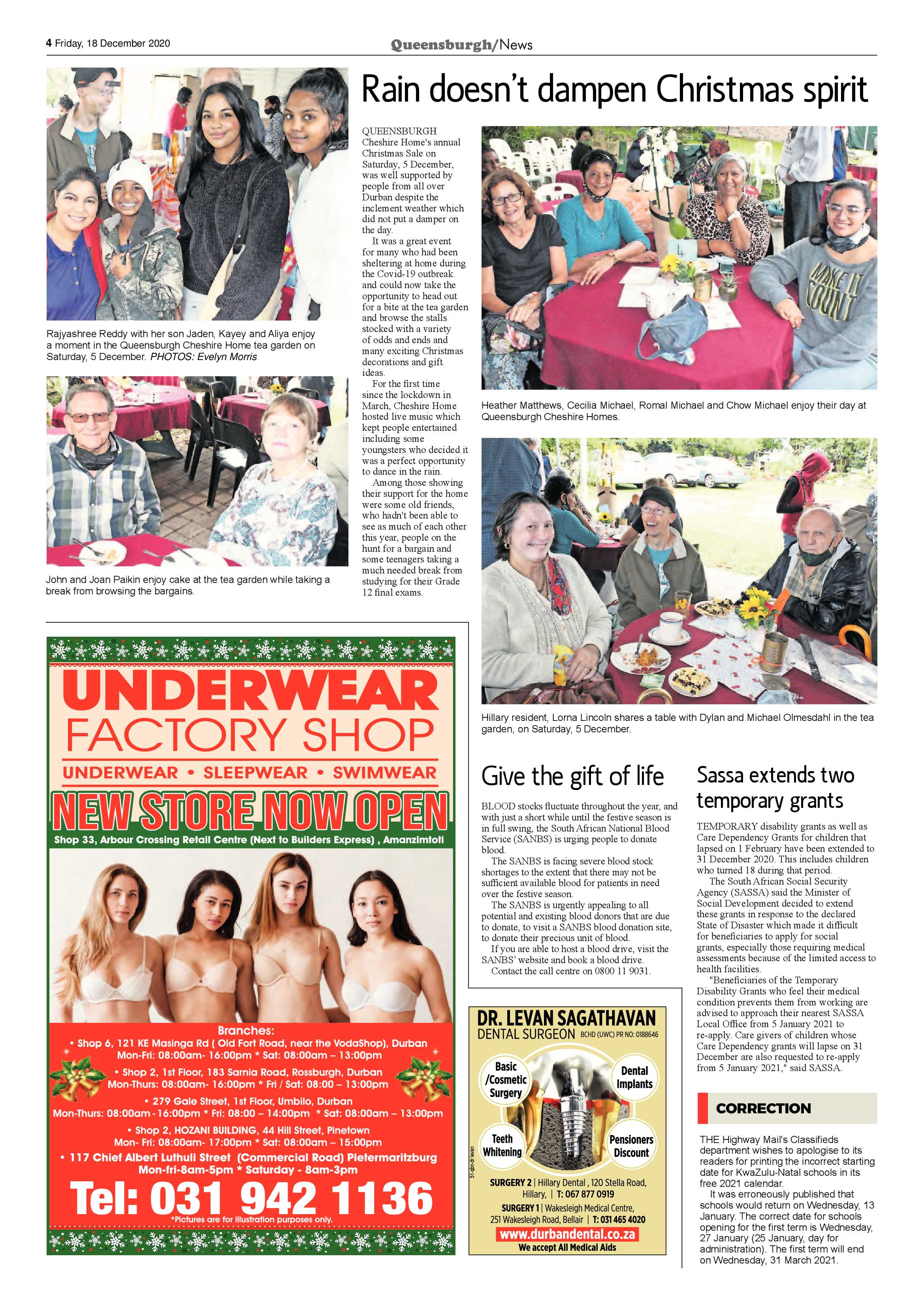 Queensburgh News 18 December 2020 page 4