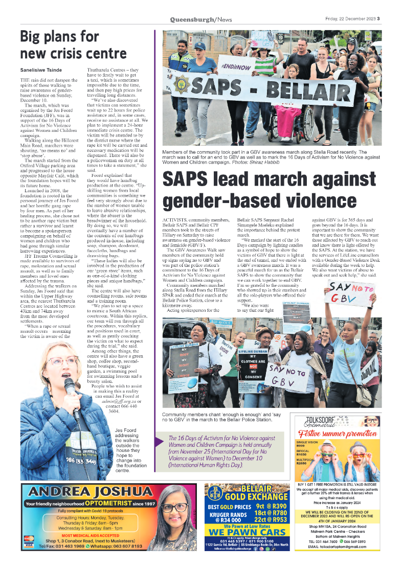 Queensburgh News 22 December 2023 page 3