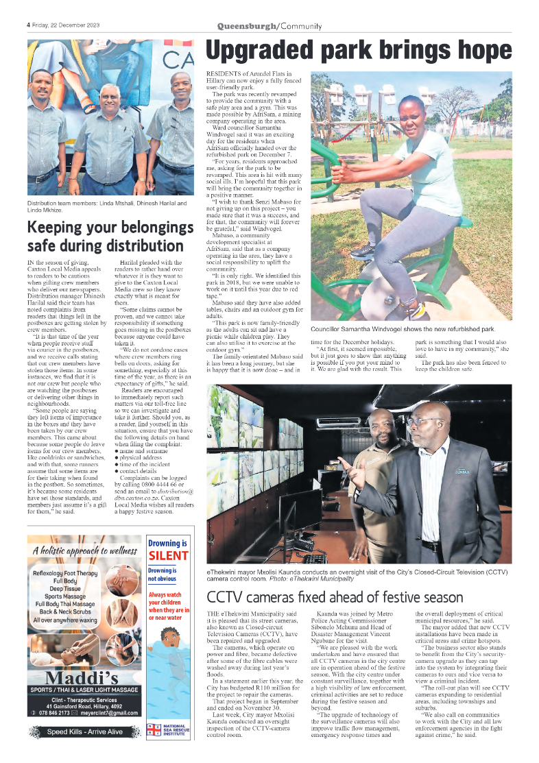 Queensburgh News 22 December 2023 page 4