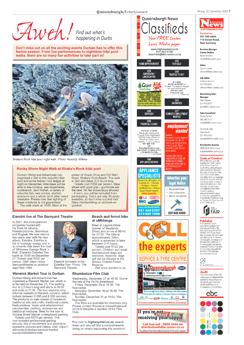 Queensburgh News 22 December 2023 page 7