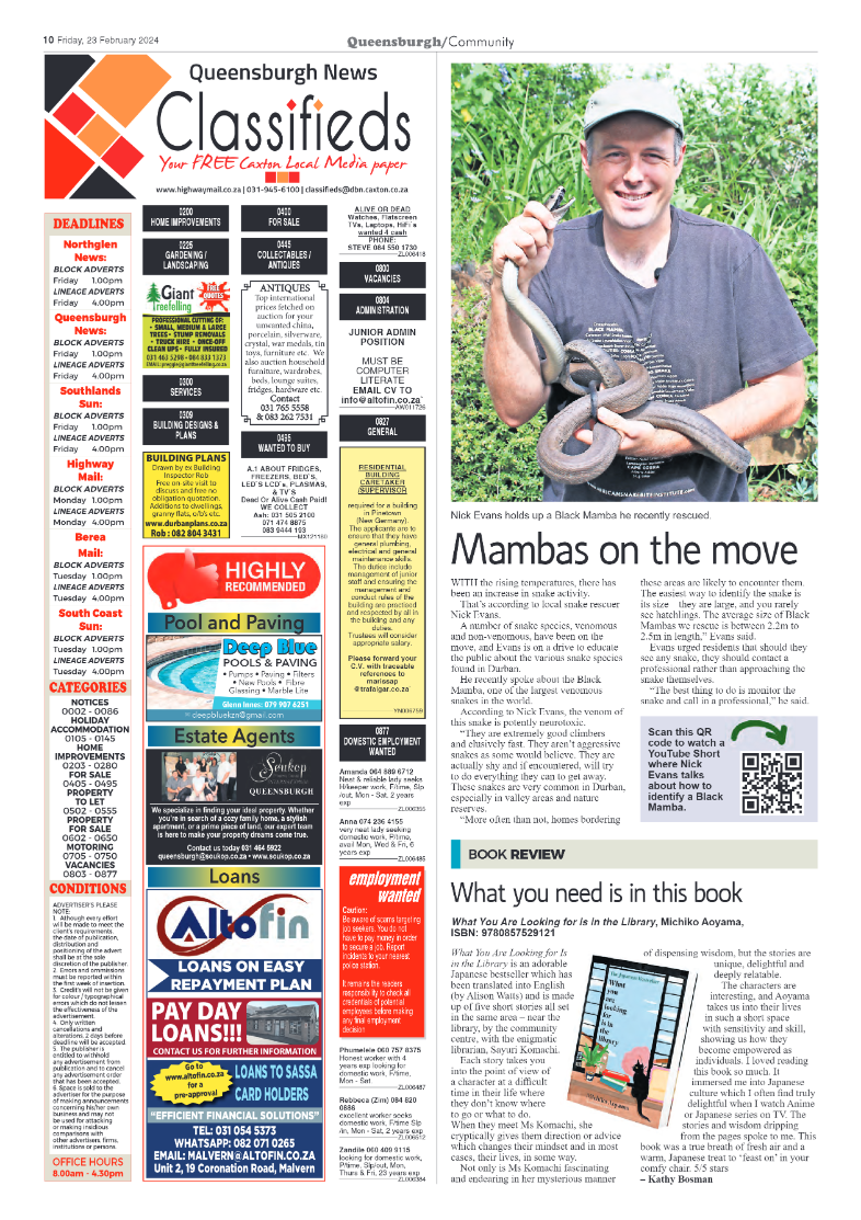 Queensburgh News 23 February 2024 page 10